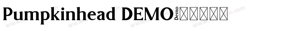 Pumpkinhead DEMO字体转换